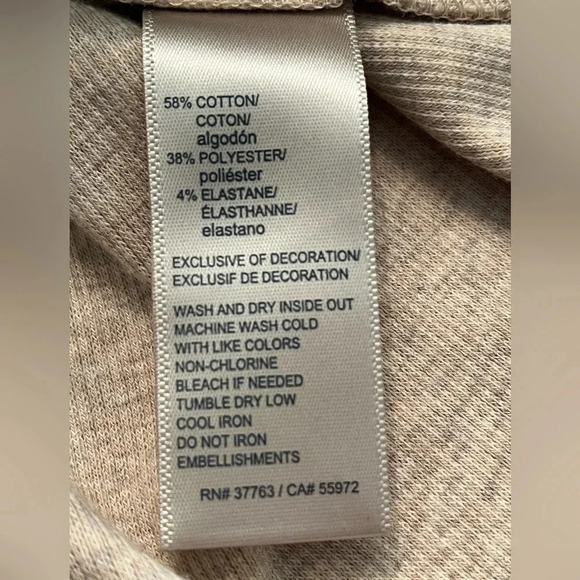 Rafaella Tan Asymmetrical Sweater Women’s Size Small Petite - Picture 11 of 11